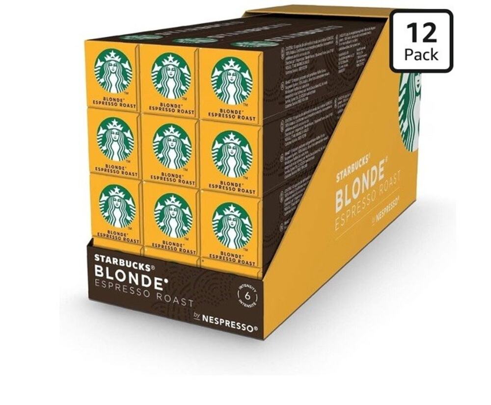 NiB Starbucks Nespresso Capsules, 120 Capsule Box Blond Roast